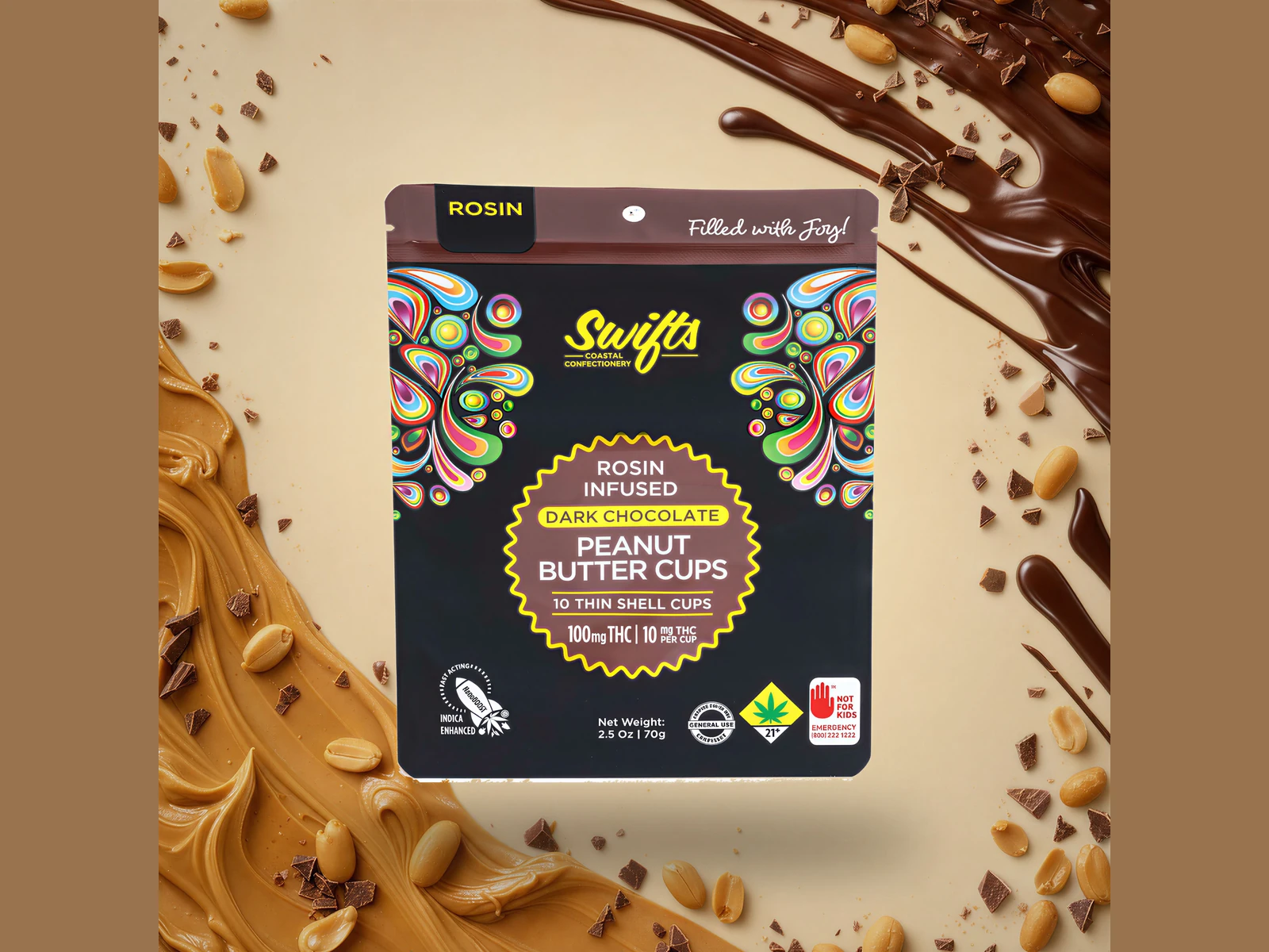 Swifts Dark Chocolate Indica PB Cups
