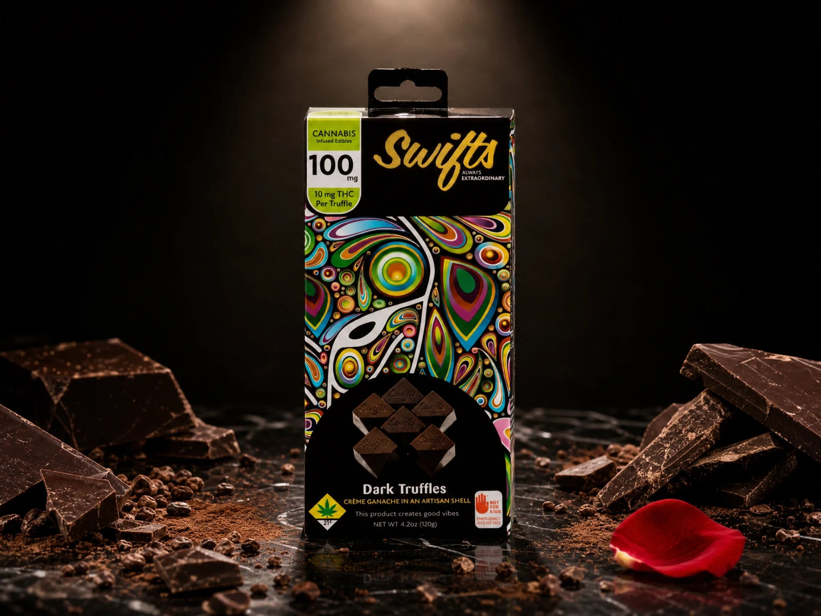 Swifts Dark Chocolate Indica Truffles