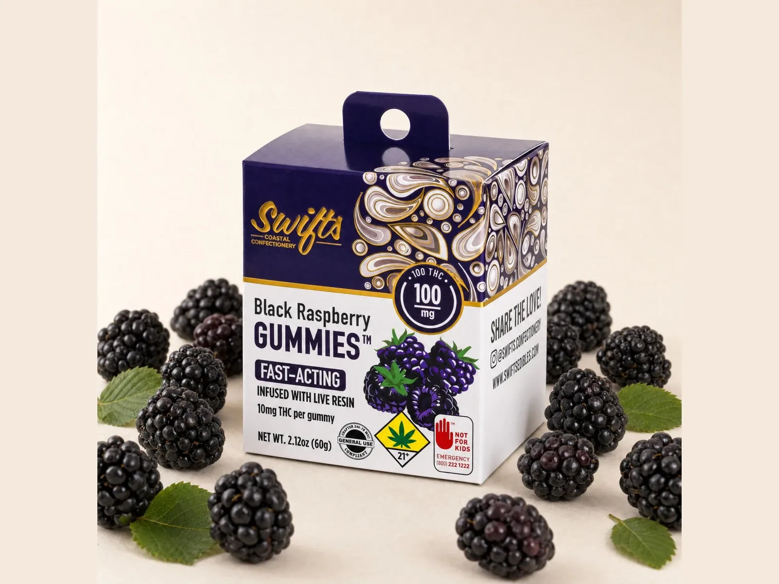 Swifts Black Raspberry Gummies