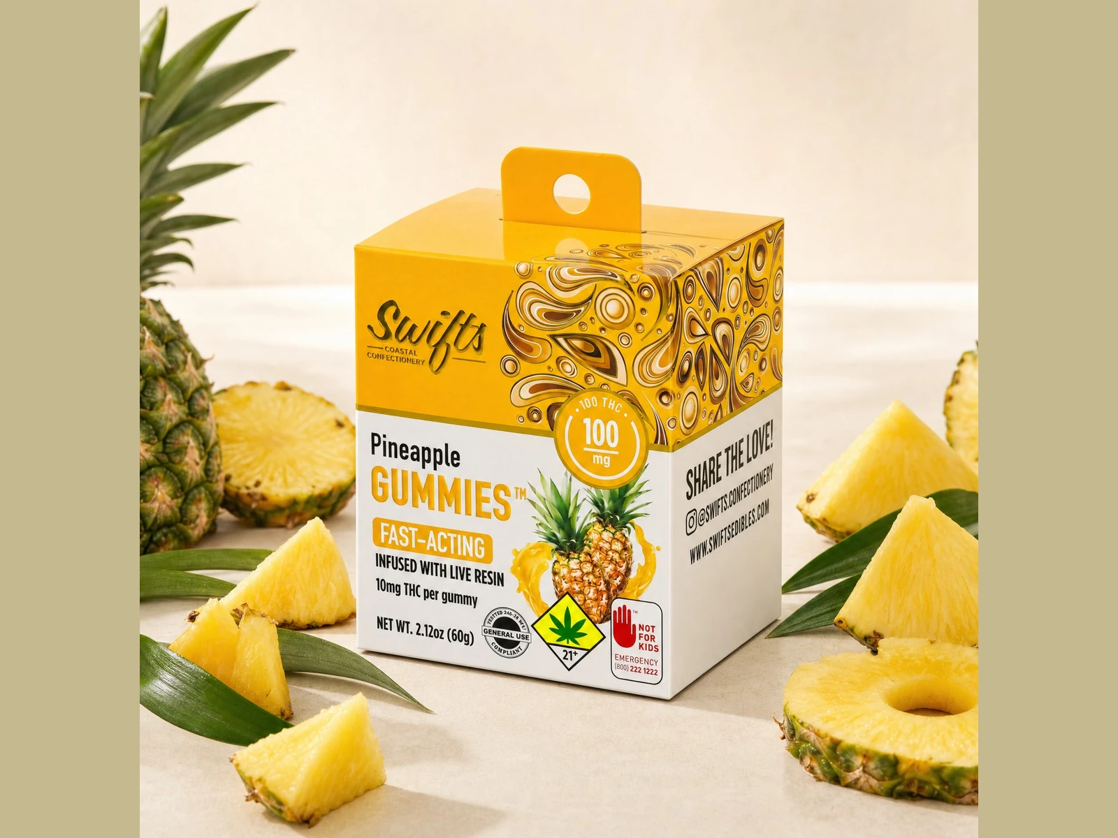 Swifts Pineapple Gummies
