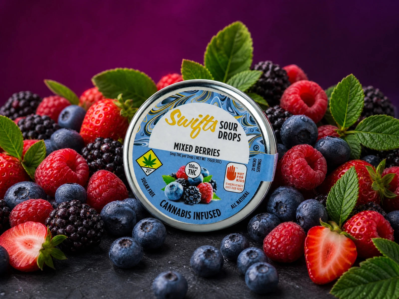 Swifts Mixed Berries Sour Drops