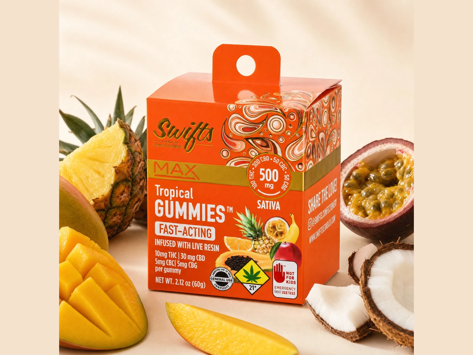 Swifts Tropical MAX Gummies