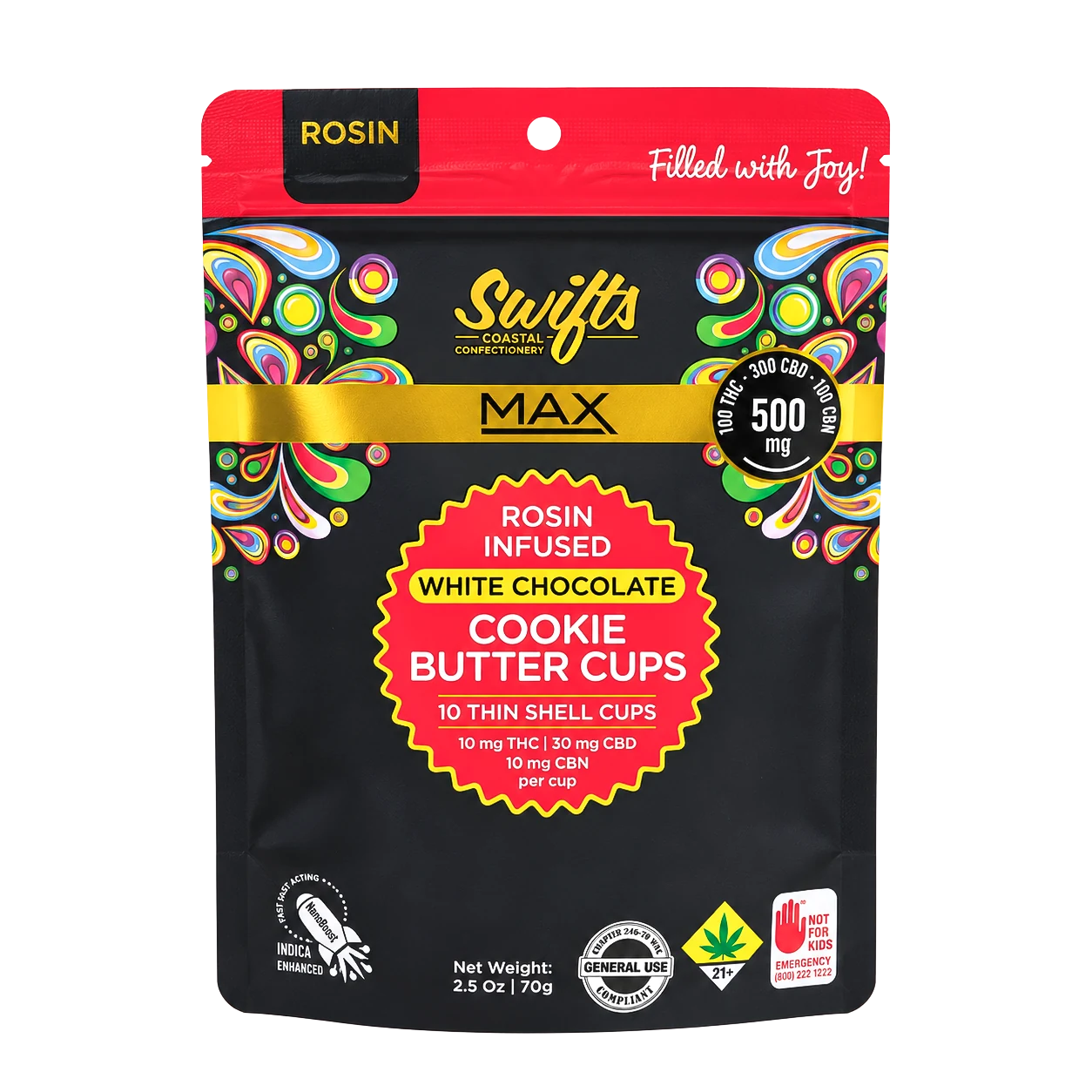 Swifts Cookie Butter Cups MAX packaging